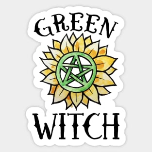 Green Witch Sticker